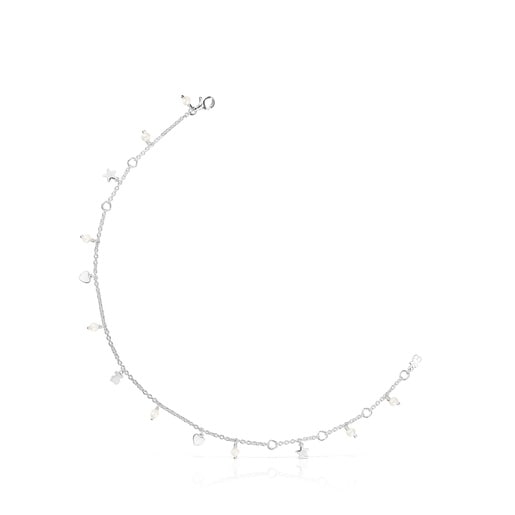 Tobillera de plata y perlas Cool Joy