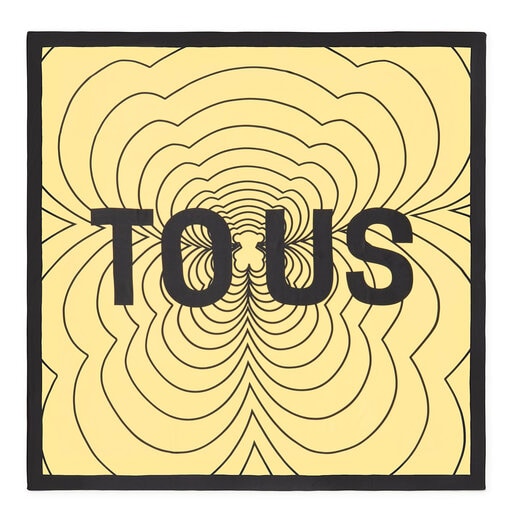 Foulard en polyester jaune TOUS Maar