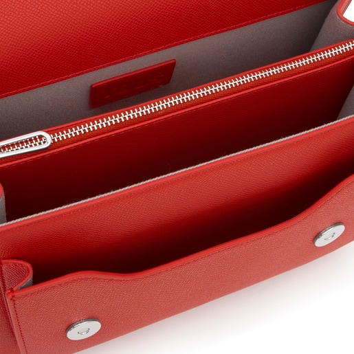 Bandolera mediana rojo Audree Pockets