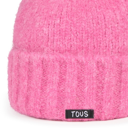 כובע צמר עם אוזניים TOUS Bear בצבע ורוד