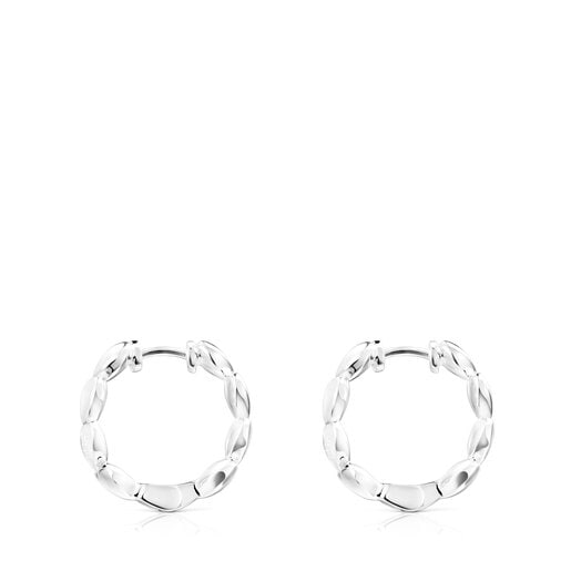 Silver Mini Icons Heart Earrings