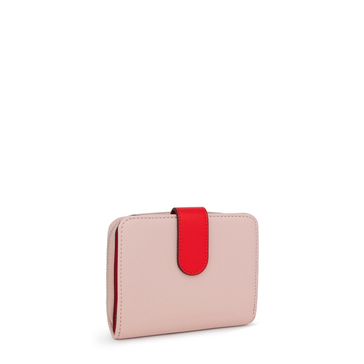 Malá peněženka New Dubai růžové a béžové barvy