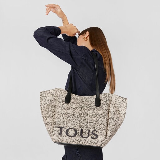 Large beige TOUS Kaos Mini Terra Tote Bag