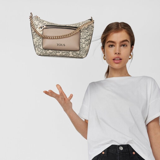 Beige TOUS Kaos Mini Evolution Shoulder bag