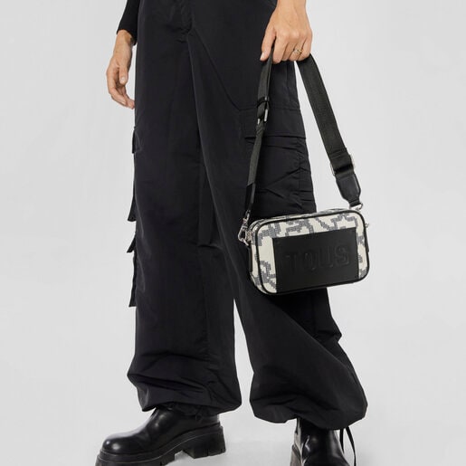 Beige Crossbody reporter bag Kaos Pix Soft