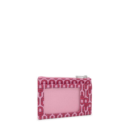 Porte-monnaie et porte-cartes fuchsia TOUS MANIFESTO Essence