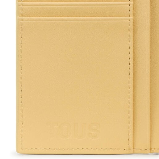 Πορτοφόλι για κάρτες Kaos Icon σε κρεμ χρώμα