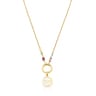 Silver Vermeil TOUS Mama medallion Necklace with Gemstones