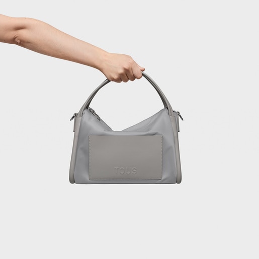 תיק אורבני ‏TOUS MIRANDA SOFT NEW בצבע אפור