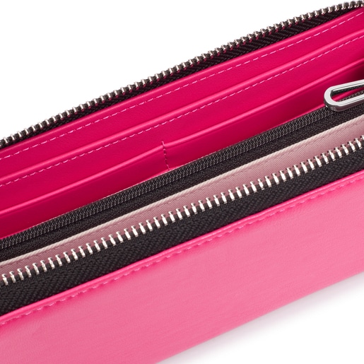 Geldbörse TOUS Carol zum Umhängen mit Handyhülle in Fuchsia