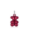Medium red-colored steel bear Pendant Bold Bear