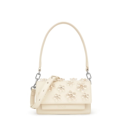 ベージュのスモール・クロスボディバッグ Audree Daisy