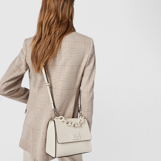 Маленькая бежевая сумка-кроссбоди TOUS Funny