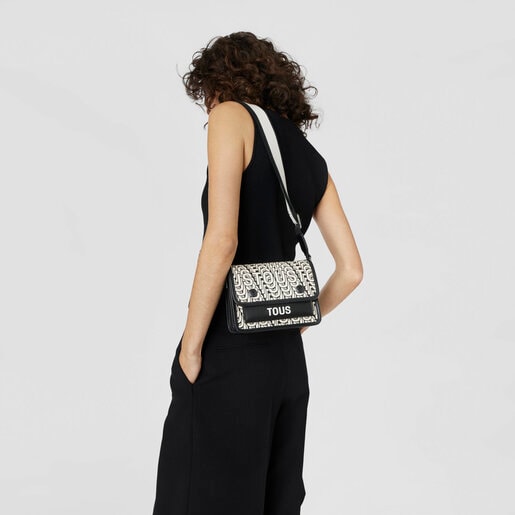 Small beige and black Audree Crossbody bag TOUS Vera