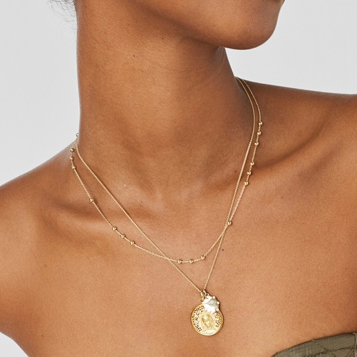 Colgante oval de oro con brillantes Tamara Falcó X TOUS