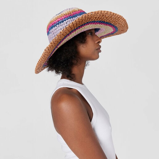 Sombrero azul marino Stripes