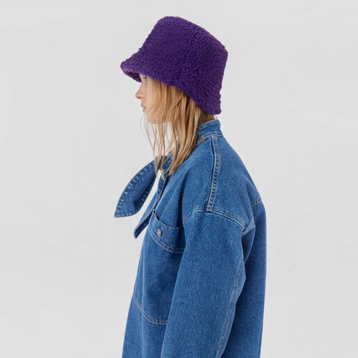 Purple TOUS Pop Warm Bucket hat