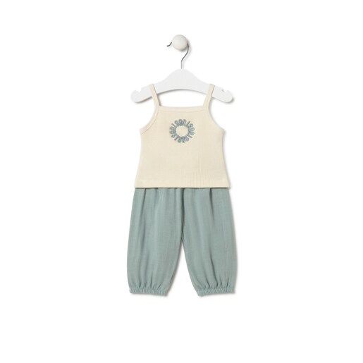 Conjunto de bebé niña Classic bruma