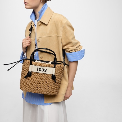 Capazo mediano negro Scoubidou