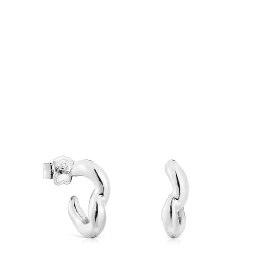 Silver Hoop earrings New Hav | TOUS