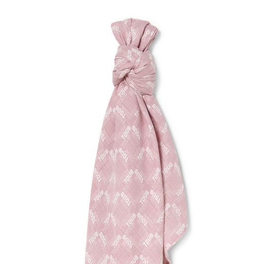 Muse bamboo muslin blanket in pink