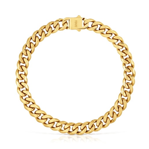 Gold-colored steel curb chain Necklace TOUS Basics