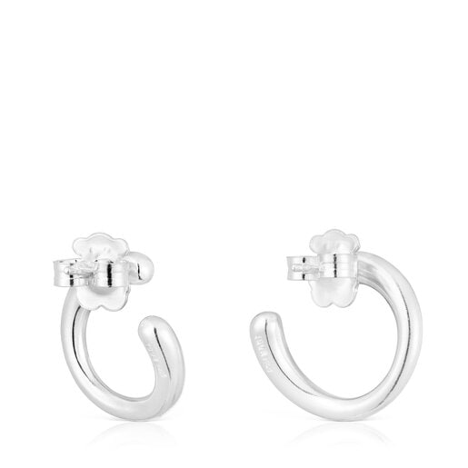 Silver Circle earrings New Hav