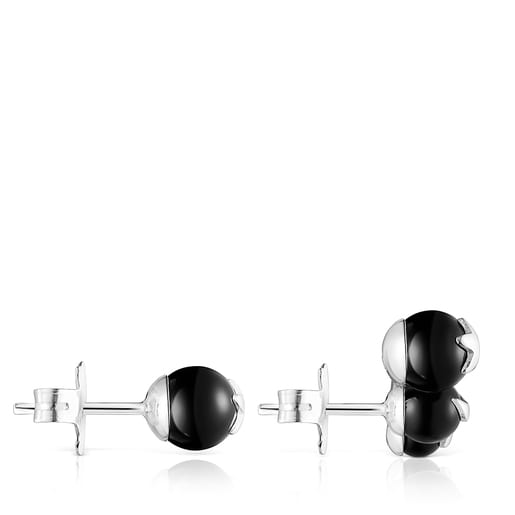 Magic Nature stud Earrings with onyx