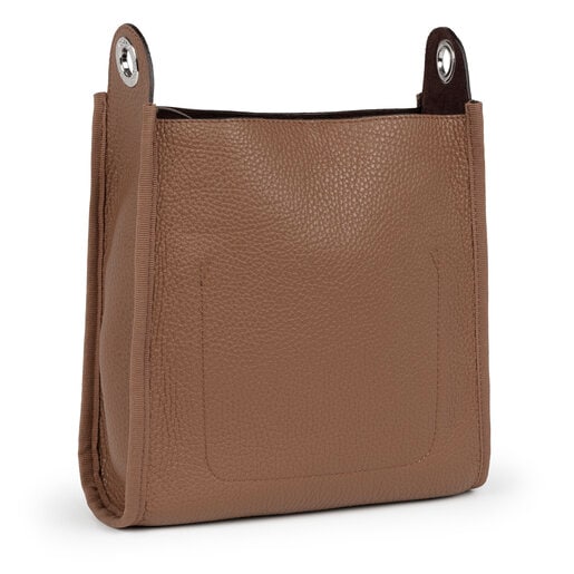 Small brown Leather Leissa Shoulder bag | TOUS