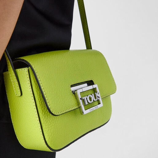 Lime green leather TOUS Legacy Shoulder bag