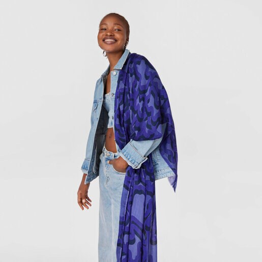 Foulard de modal lila Kaos Mini Evolution