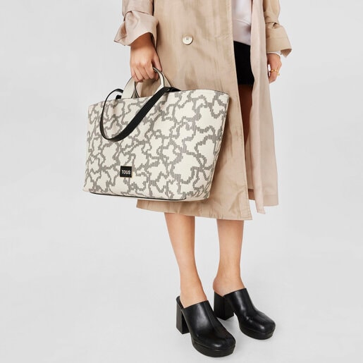 Medium beige Kaos Pix Tote bag