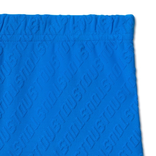 Bañador bóxer de niño Logo azul