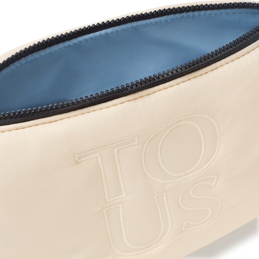 ベージュのメイクポーチ TOUS Balloon Soft