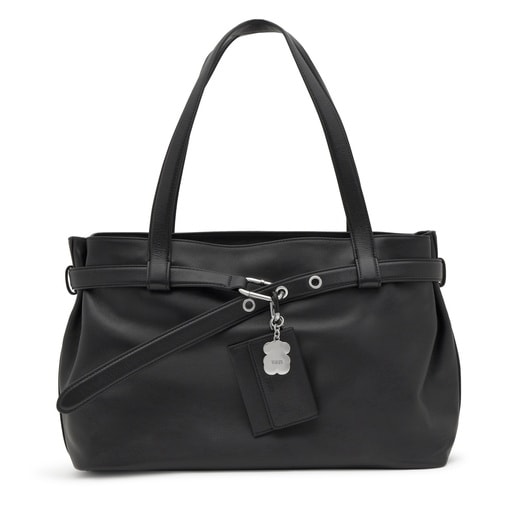 Pack de llaveros colgantes y monedero negro y plata Hold