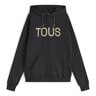 Sweatshirt com capuz nera Logo Pearls