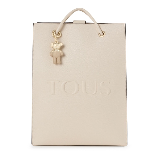 Large beige TOUS Pop Shopping bag TOUS