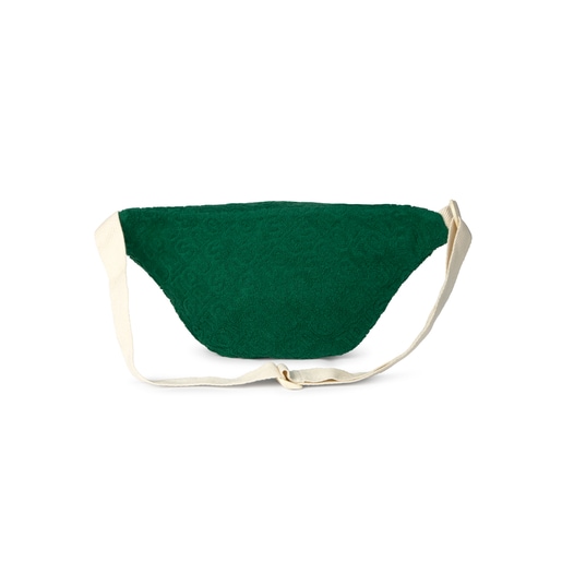 Terry cloth bumbag in Logo green