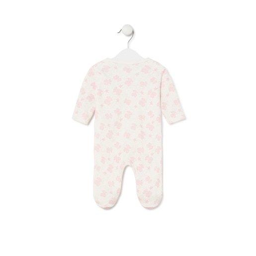 Pijama d'una peça per a nadó Illusion rosa