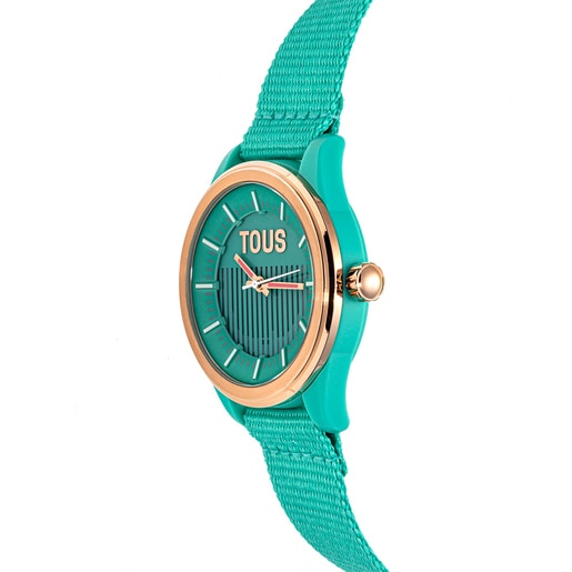 Reloj analógico solar turquesa Vibrant Sun