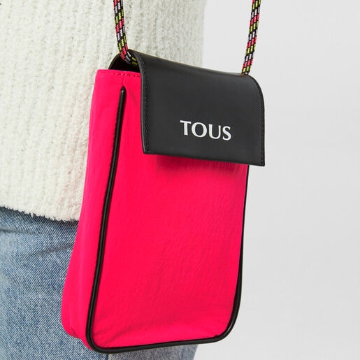 תיק יד TOUS Empire Cotton מיני בצבע ורוד זוהר