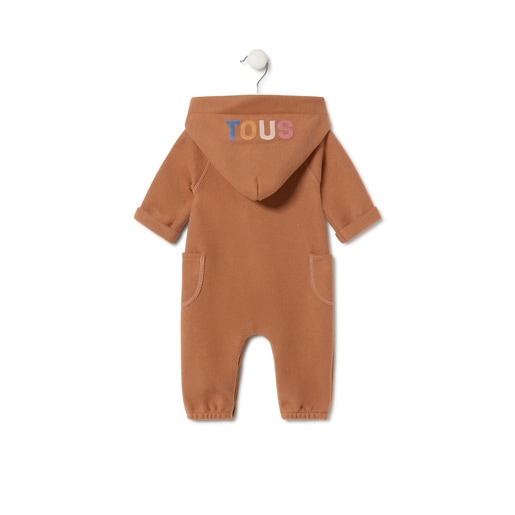 Buzo con capucha de bebé Icon beige