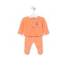 Conjunto de bebé Tricot Naranja