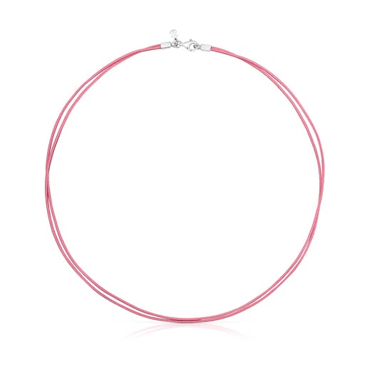 Pink nylon TOUS Nylon Basics Necklace | TOUS