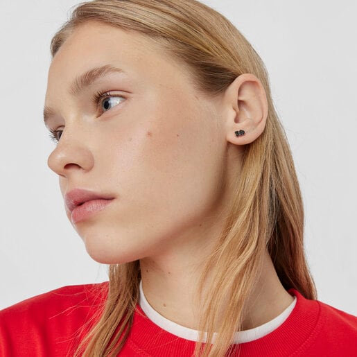 Серьги Motif из розового вермеля со шпинелями