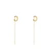 Silver vermeil TOUS Straight Earcuff earrings with gemstones