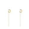 Silver vermeil TOUS Straight Earcuff earrings with gemstones