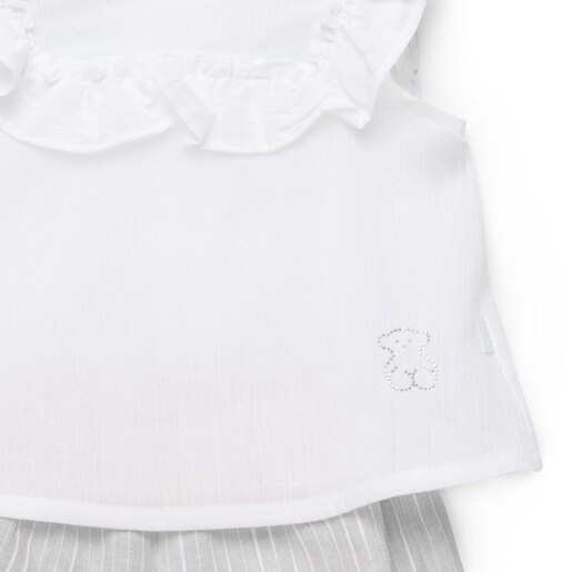 Conjunto blusa y short Classic Gris