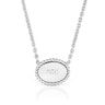 Collana corta in argento con placca TOUS Mom