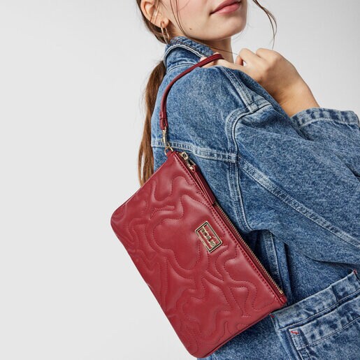 Sac clutch Kaos Dream bordeaux
